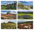 American Splendor 2 months-in-view Executive Scenic Wall Calendar item 3216 bi-monthly images 2023