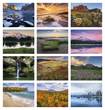 Monthly images of promotional calendar 7201