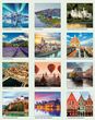 Scenic Executive Calendar 2023, Spiral Binding, 13.5x25.5 Item CC-204 Monthly Image