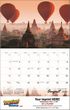 2023 Scenic World Travel Destinations Calendar - Stapled Item CC-402 Open View Image