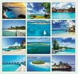 2023 Oceans & Beaches Paradise Calendar - Stapled, Item CC-411 Monthly Images
