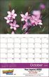 2023 Floral Beauty Wall Appoitment Calendar, Stapled, 11.5x18 Item CC-462 Open View Image