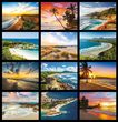 Beaches, Sun & Ocean Views Desk Calendar 2023